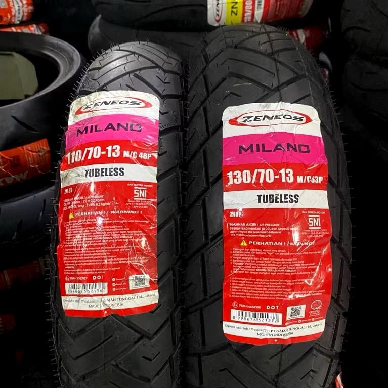 BAN ZENEOS 110/70-13, 120/70-13, 130/70-13, 140/70-13, 150/70-13 MILANO, Tubeless Ban Motor NMX, PCX
