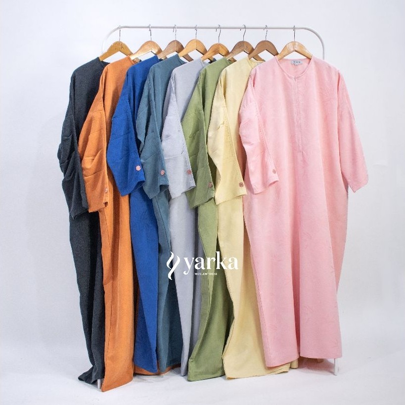 NOOREN ABAYA Cotton Sandwash Jaguard Yarka Indonesia