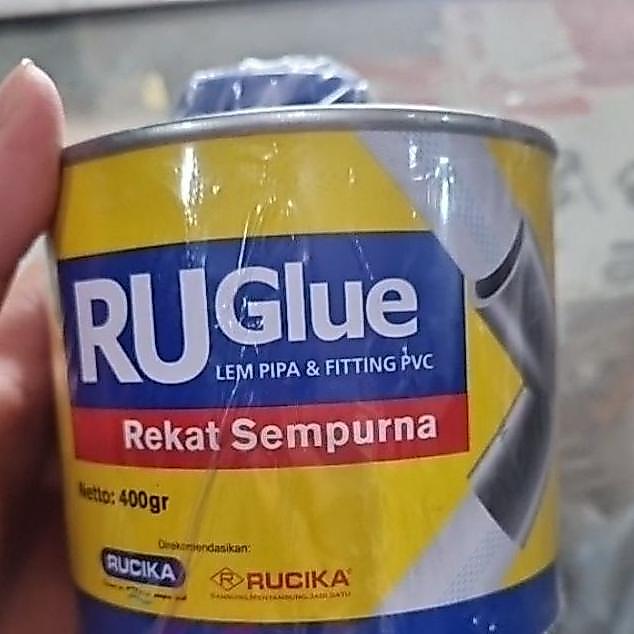 Lem Pipa Pvc Ruglue @400Gram Lem Pipa Pvc Rucika 100% Original 400Gr Rucika Ruglue