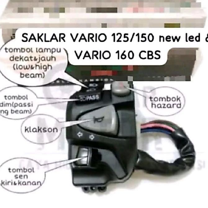 kree.shyna / SAKLAR HOLDER KIRI VARIO MODEL KTC PNP VARIO 125/150 DAN 160 CBS DAN DLL Diskon