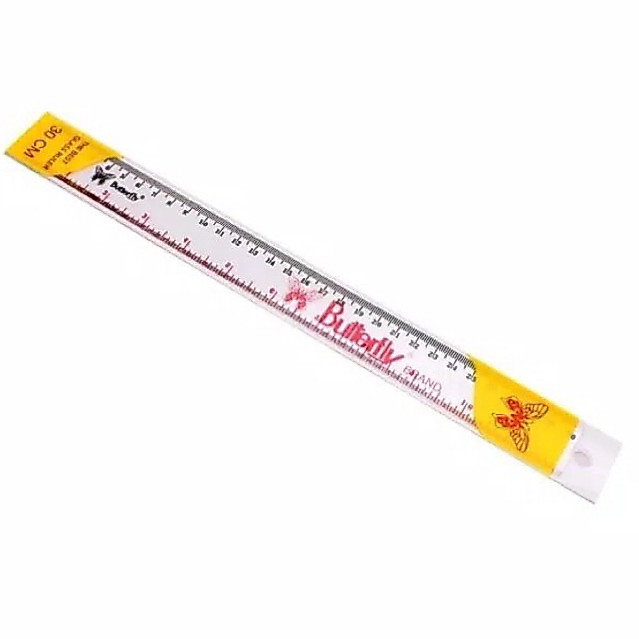 Penggaris Mika 30 Cm Butterfly Star Ruler Mika Garisan