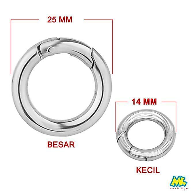 2pcs Carabiner Bulat (Sepasang)