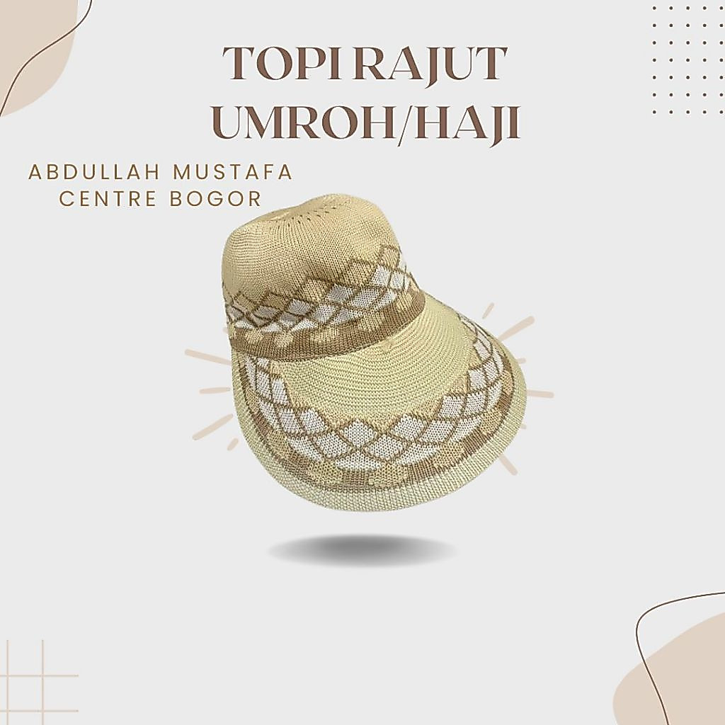 Rajut Umroh/Haji Caddy Topi Rajut Umroh Haji | Topi Caddy | Topi Wanita I Topi Caddy I Topi Wanita