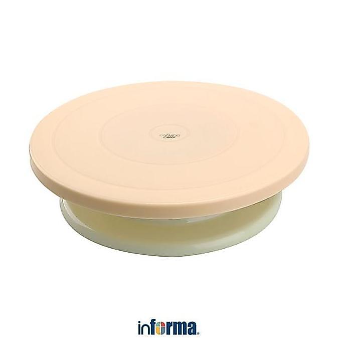 Informa Cooking Color Prun Wadah Kue - Hijau Mint Meja Putar Alas Kue Pemutar Tatakan Dekorasi