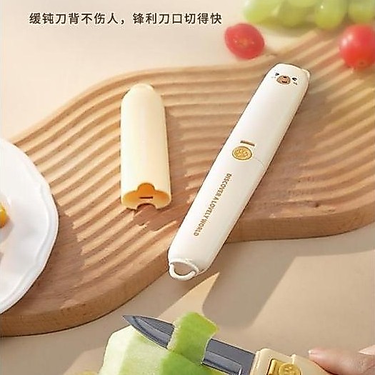 Cookwe- Pisau Buah Pisau Kupas Fruits Knife 2In1