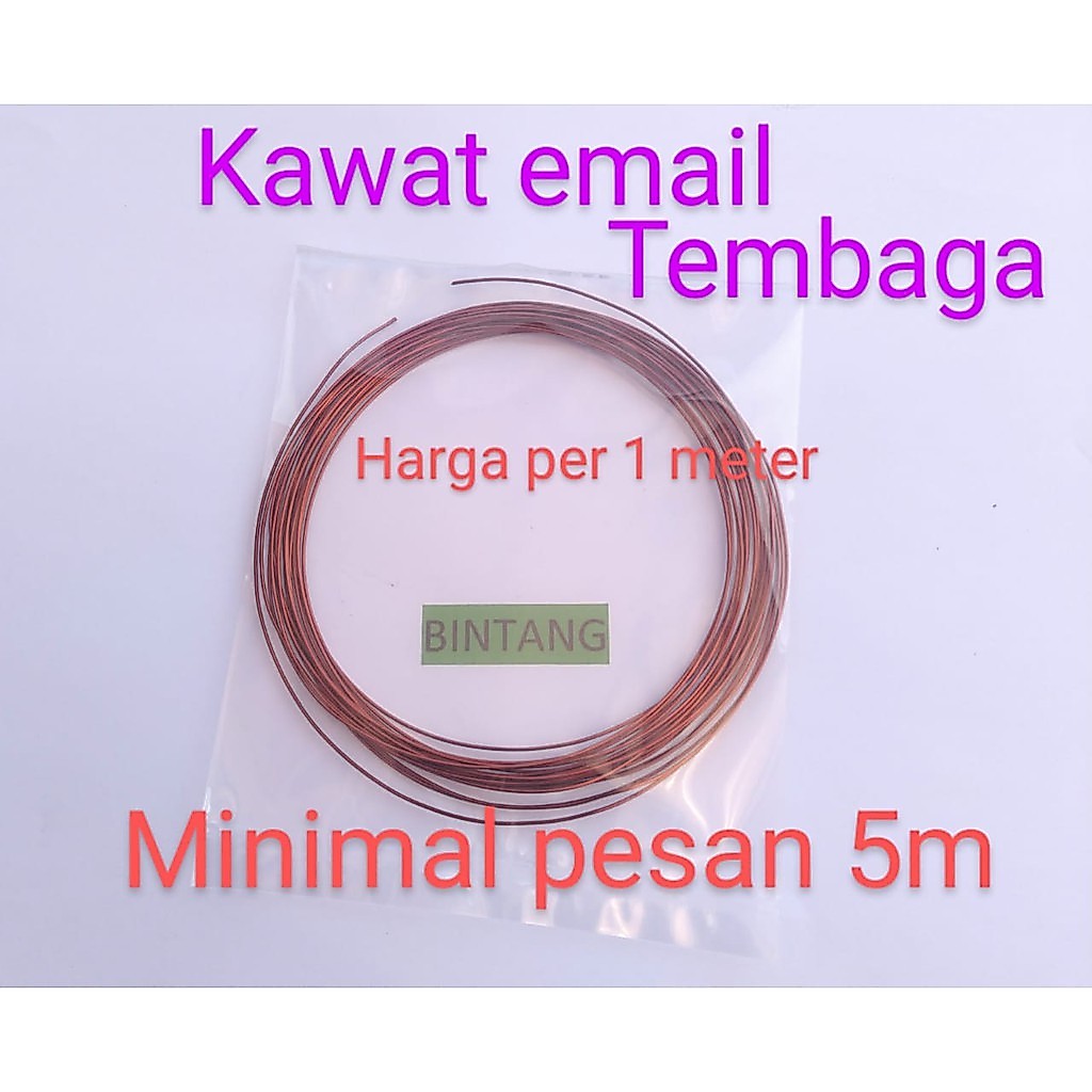 Kawat email tembaga meteran ukuran 0,6/0,7mm