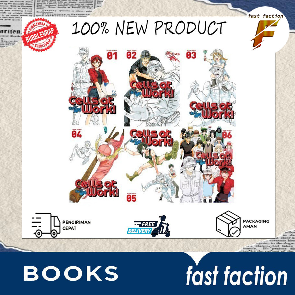 Komik Cells at Work (6 book series)