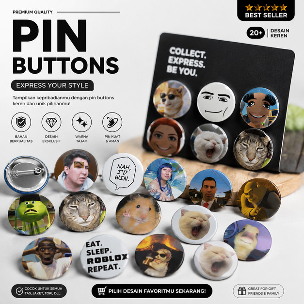 BrossBuddy Pin Buttons Meme Windah