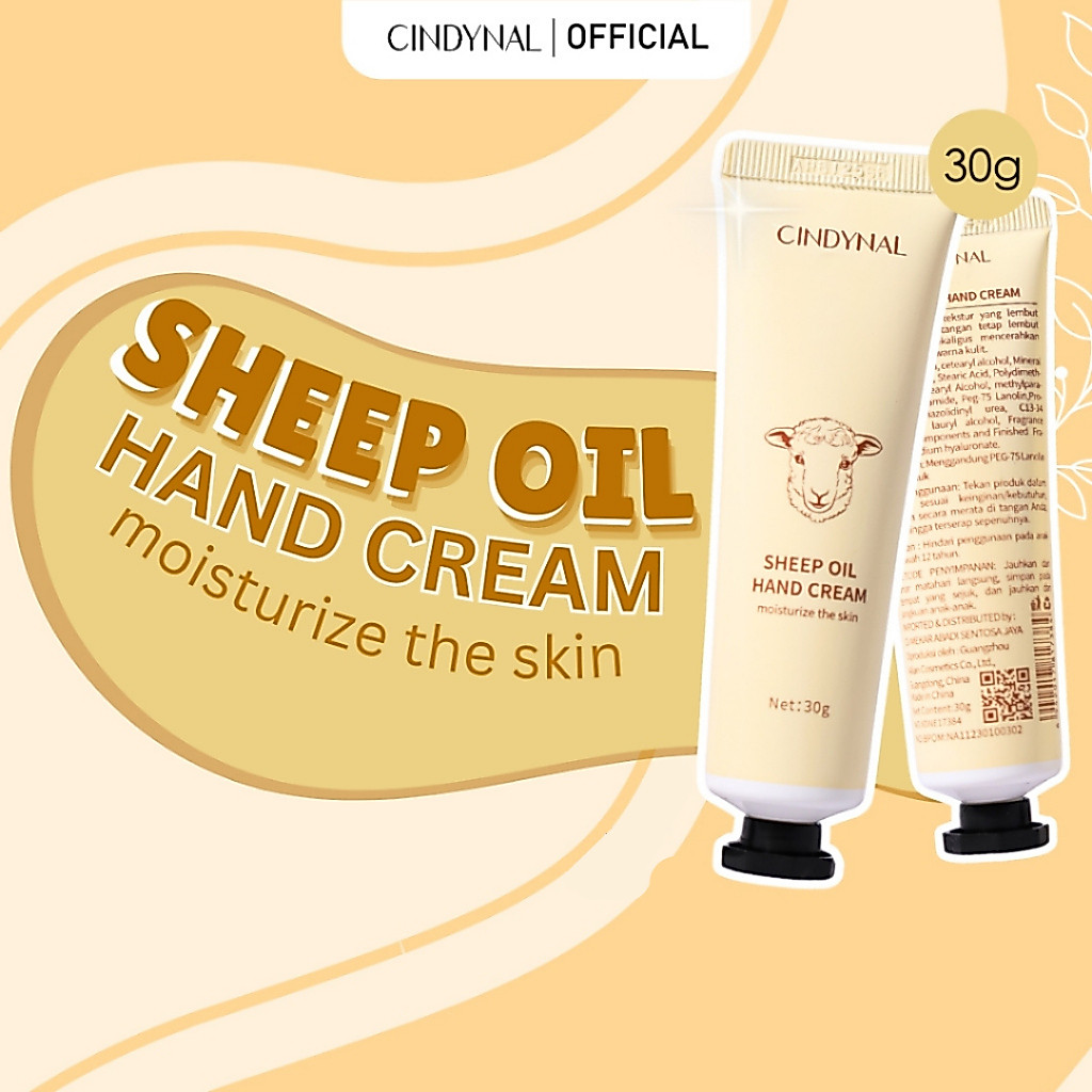 YZKMSKIN - Cindynal Hand Cream Pelembab Tangan Cindynal Sheep oil 30gr