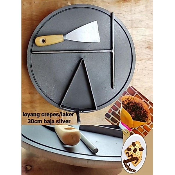 Wajan°crepes/leker°kumpit°bahan°asli°baja