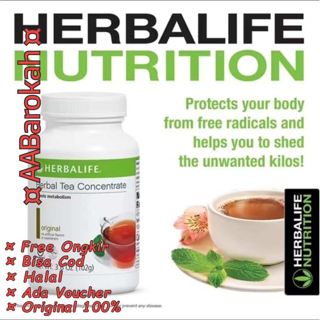 Teh Instan Herbal Thermojentic Herbalife Penurun Berat Badan Pembakar Lemak Teh Diet Herb Tea Budlin