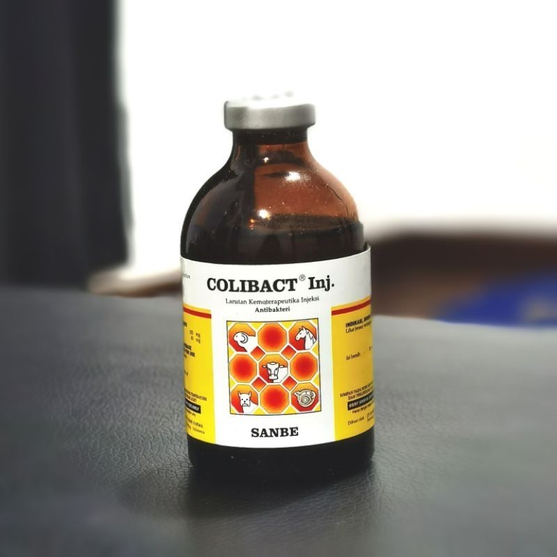 Colibact Injeksi 100 ML - Untuk Pernafasan dan Pencernaan Hewan ap rm