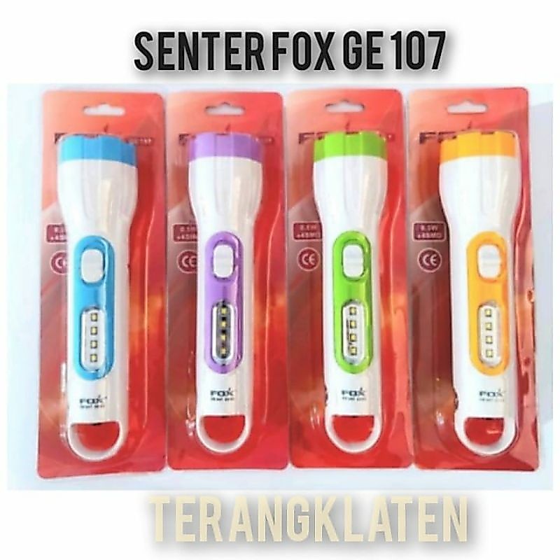 SENTER LAMPU EMERGENCY CHARGER FOX GE 107 LAMPU SENTER