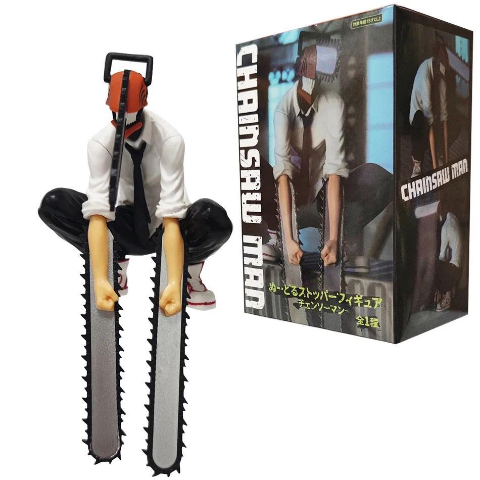 Figur Anime Chainsaw Man Denji 19cm, Figur Aksi Denji/Power 1560, Figurin Chainsaw Man Denji, Model 