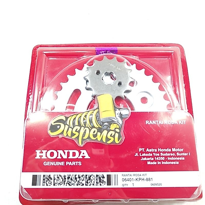 gear set rantai motor karisma Supra x 125 karbu Supra x125 fi Kirana Supra fit new kph