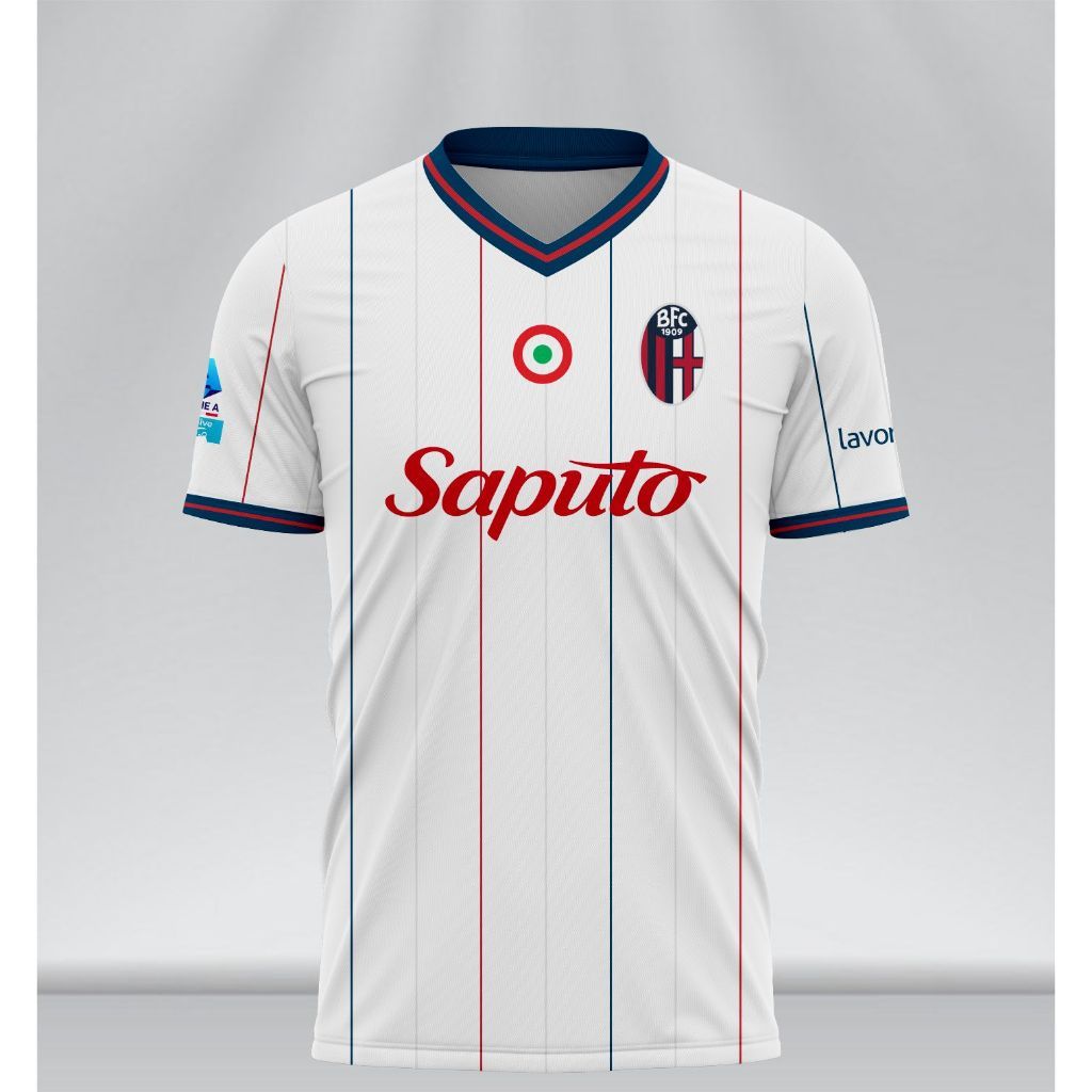 Hot Sale Baju Jersey Bologna Home Away Full Printing Short Sleeve 3D Shirt