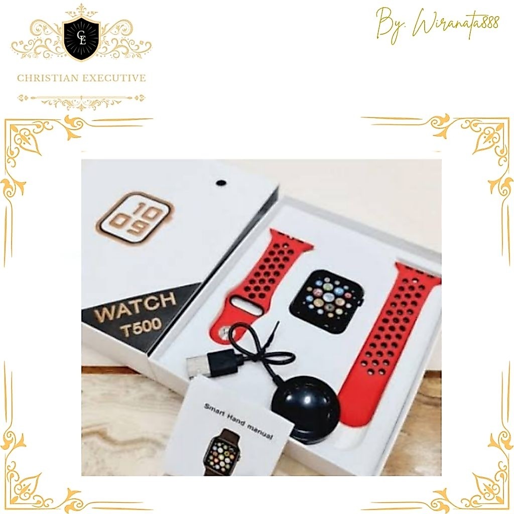 Smartwatch T500 limited edition strap lubang jam tangan notification