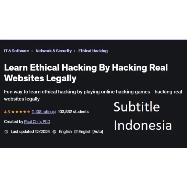Course Learn Ethical Hacking By Hacking Real Websites Legally