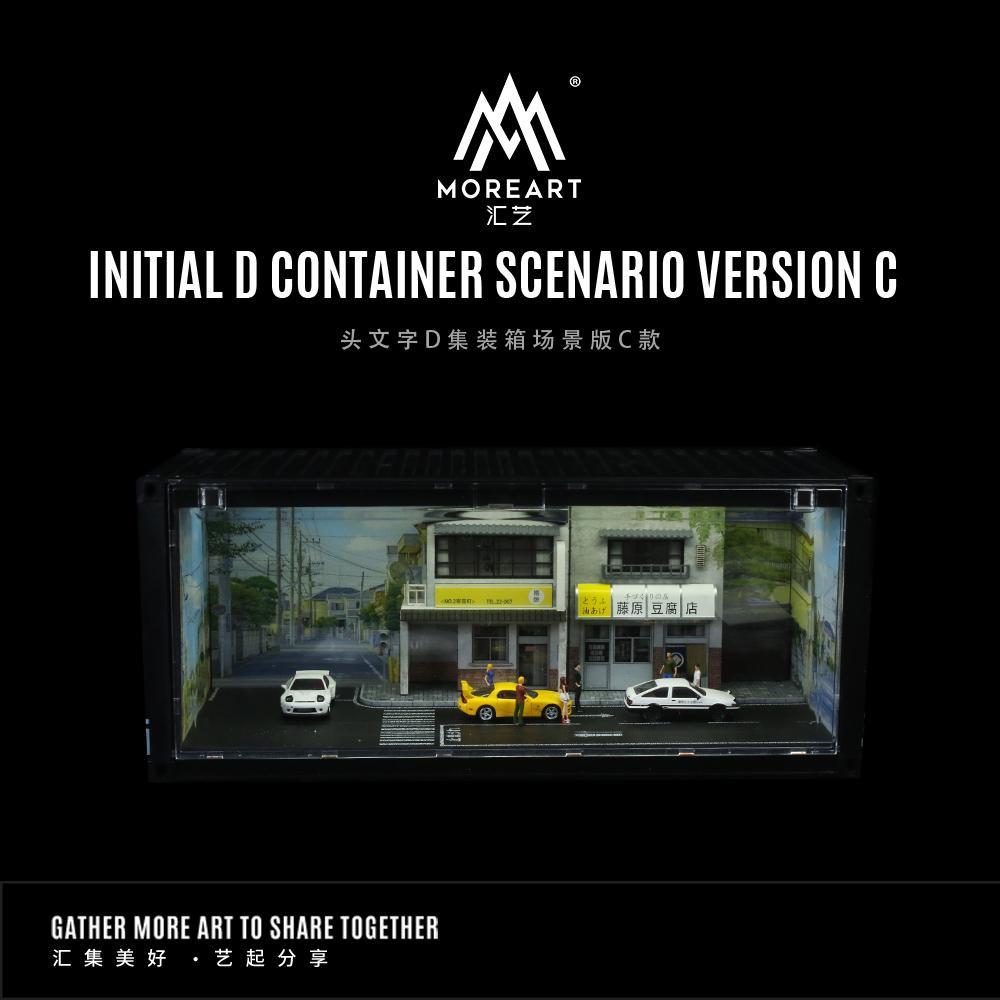 More Art 1:64 Initial D Container Scenario Version C with LED Light