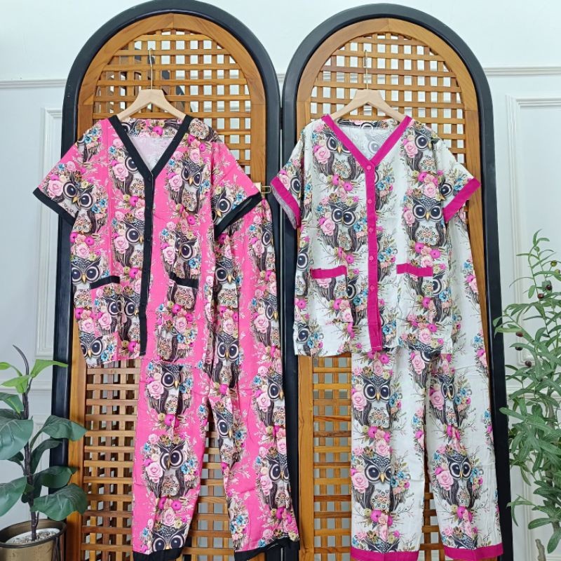YOONA JUMBO PDPJ PIYAMA BIGSIZE KOREA SETELAN RAYON PREMIUM VISCOSE BABYDOLL BAJU TIDUR
