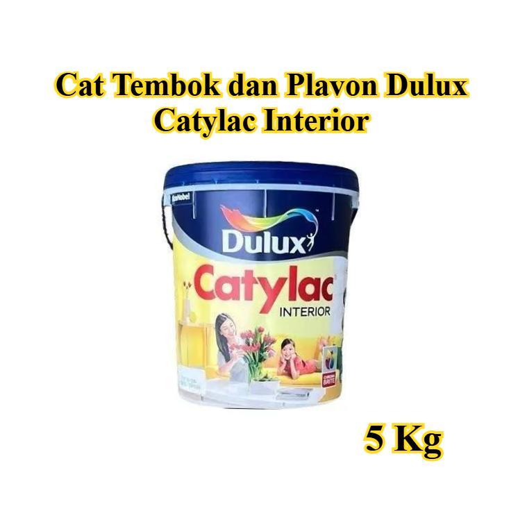 Cat Tembok DULUX CATYLAC Interior 5 Kg Putih & Warna | Cat Dulux Catylac 5Kg Dinding Kamar Ruangan |