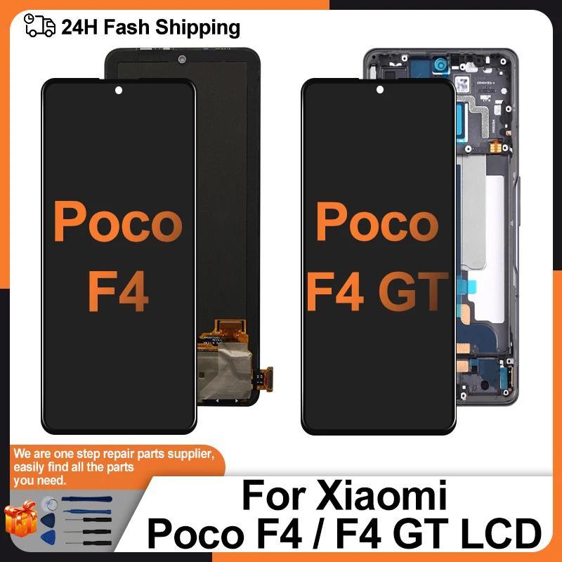 AMOLED For Xiaomi Poco F4 LCD splay Tou Screen For Xiaomi Poco F4 GT Screen 21121210G LCD gitizer As
