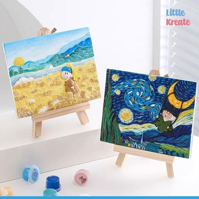 READY Mainan Edukasi 3D Painting - 3D Relief Color Painting Series - Paket Mewarnai / Cat Lukisan Co