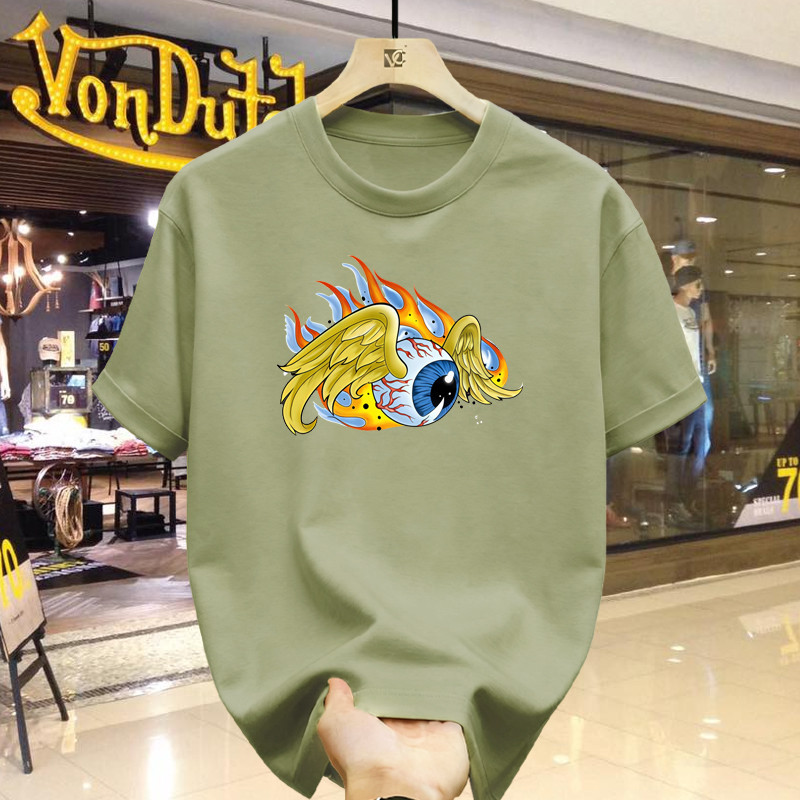 baju oversize pria baju kaos laki2 T-shirt VON DUTCH  Vintage Fashion Kasual Trend Pengiriman Cepat