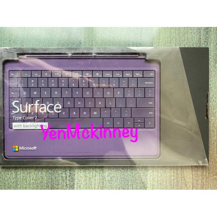 Microsoft Surface Type Keyboard Pro & Pro 2 (RT & Surface 2)Backlight - Ungu