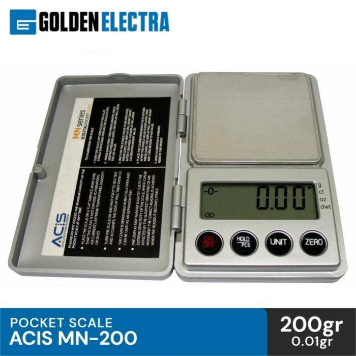 Timbangan Digital Mini ACIS MN-200 Pocket Scale, Timbangan Digital Mini Emas Batu akik, Timbangan sa