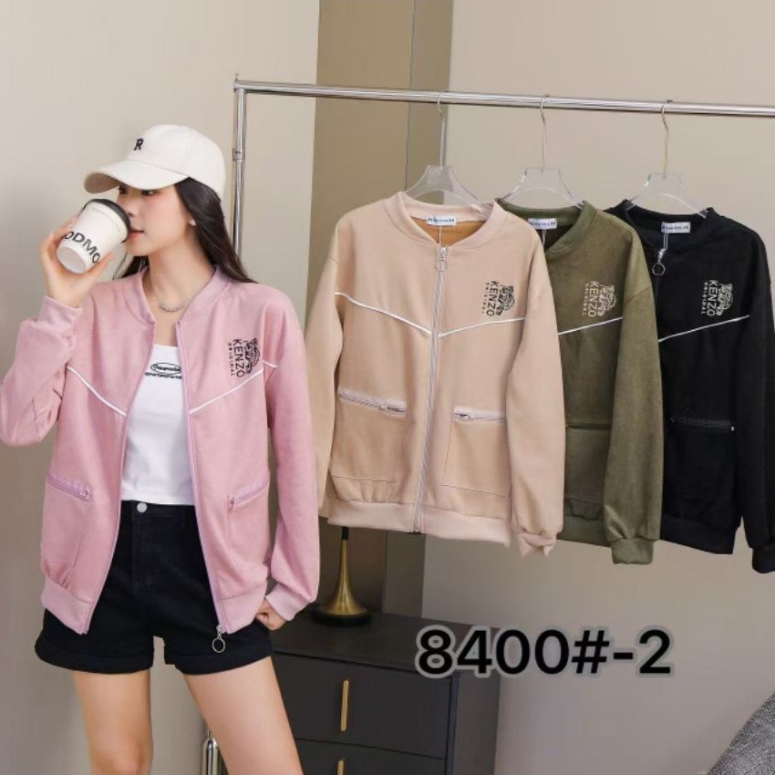 jacket suede COCO ANGEL tanpa topi bahan suede halus premium