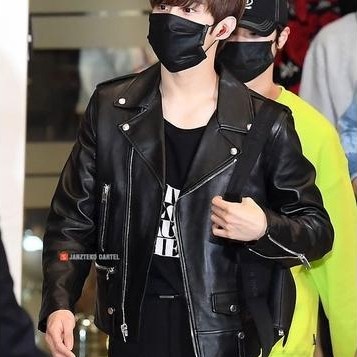 EXCLUSIVE JNK x SELCA - Jaket Kulit Sintetis Pria Mirip Wooseok X1 Fashion Selca Day Faux Synthetic 
