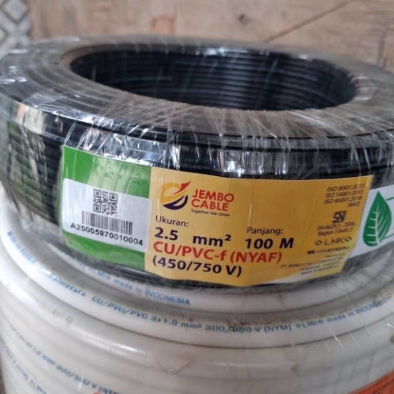 kabel nyaf 2,5 mm jembo kabel serabut NYAF 1x2.5 mm JEMBO
