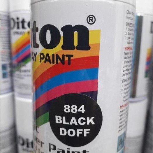 pilok pilox diton hitam doff dop dof hitam metalik hi temp tahan panas grey abu putih pernis clear C