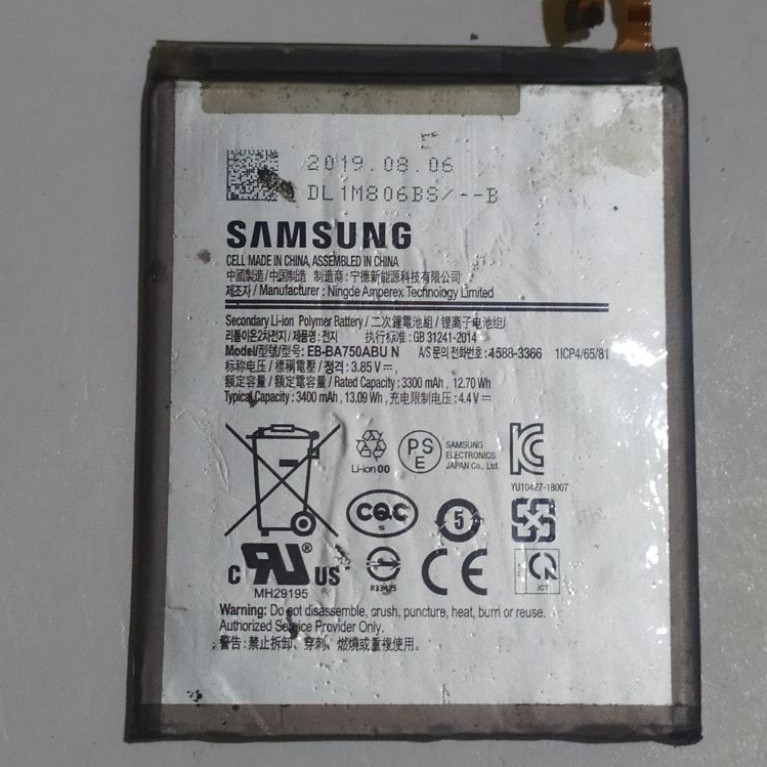 baterai samsung a10 second original cabutan