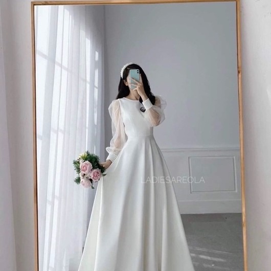 MARIZA GOWN - Gaun pesta wanita long maxi dress party prom promnight wedding gown big size jumbo