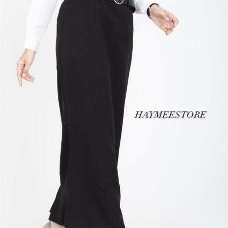HaymeeStore Rok Span Wiron Rok Kantor Biron Wanita Office Skirt Woman Formal Casual Fashion -Hitam