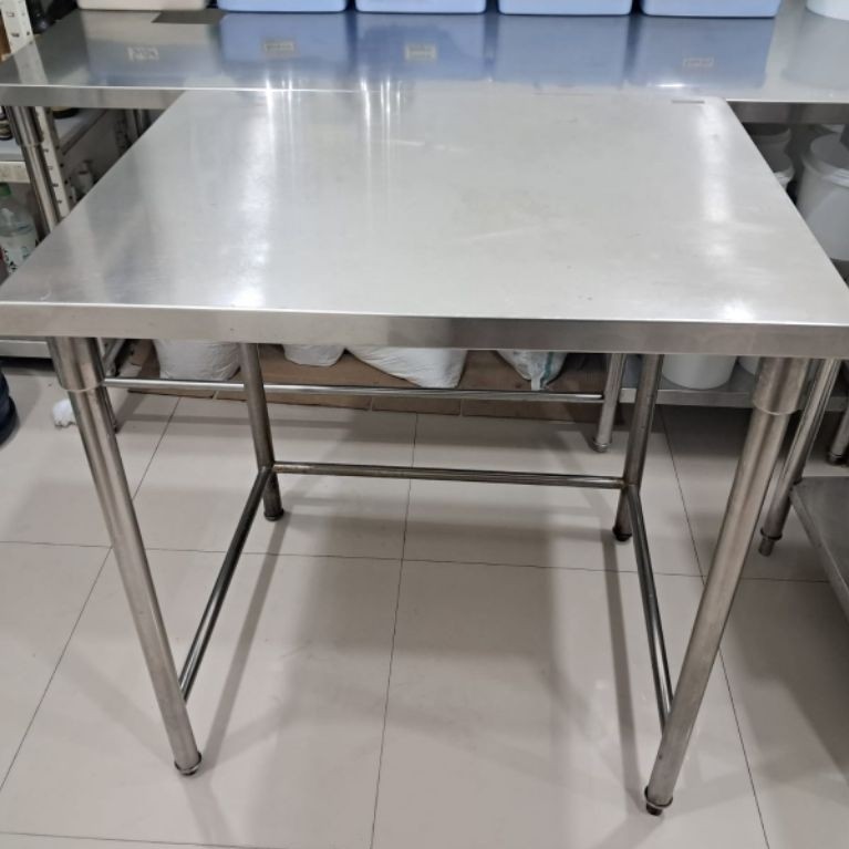 Meja Stainless Bekas Second Resto, Hotel Grade uk 70x85x80cm