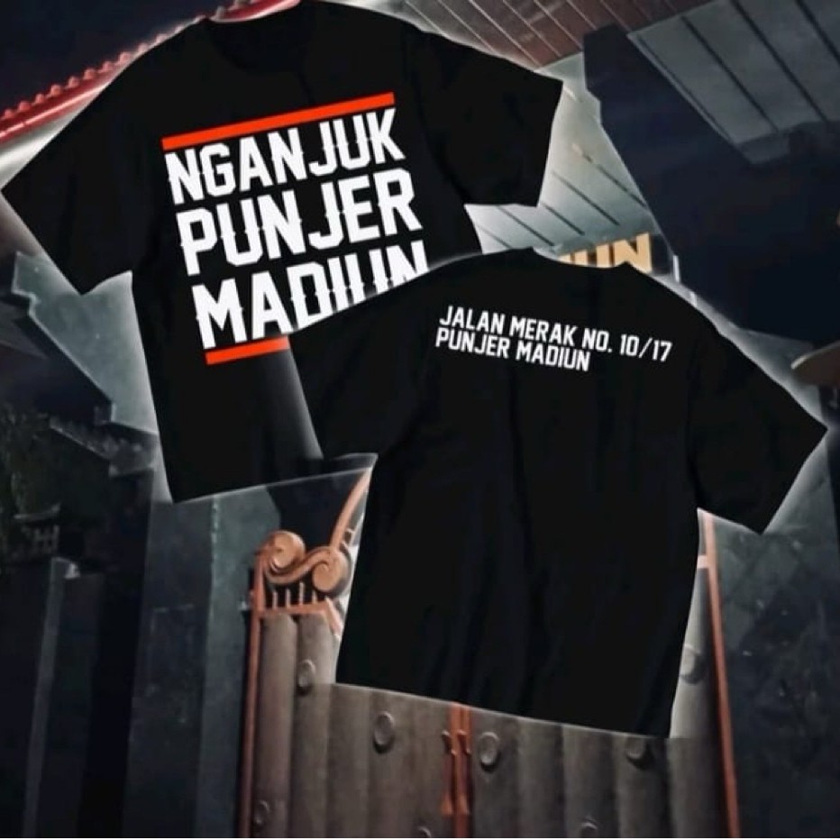 Kaos sablon nganjuk punjer madiun t-shirt distro unisex bahan adem