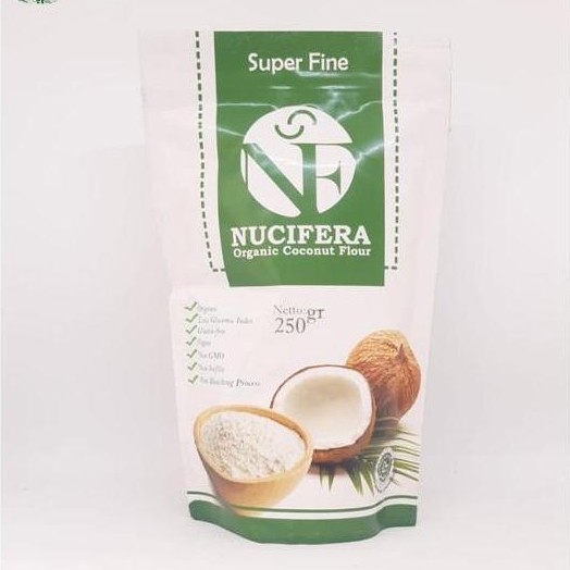 nucifera organic coconut flour - tepung kelapa 250gr