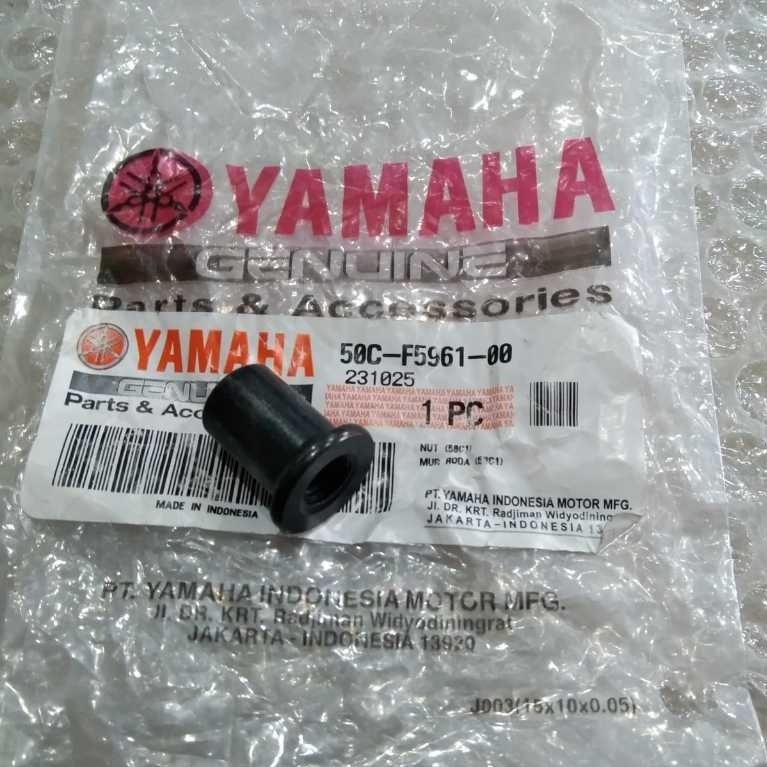 50C-F5961-00_Nut Mur Baut Kaliper Belakang Yamaha Vixion NVL NVA, Jupiter MX 135 New, Jupiter MX Kin
