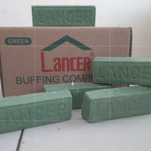 Lancer Batu Hijau Polishing WAX poles Stainless kuningan dan logam / Batu Hijau LANCER Buffing Compo