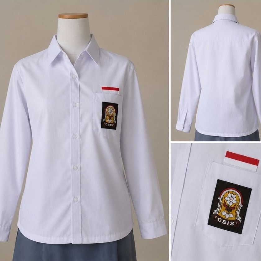 PL Seragam sekolah SMA lengan panjang