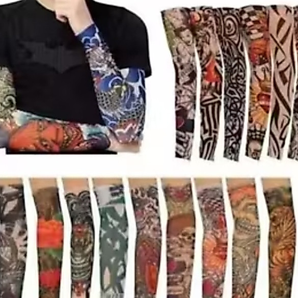 Manset Lengan Motif Tato Acak Pria Wanita Dewasa Formal Termurah / Manset Tato