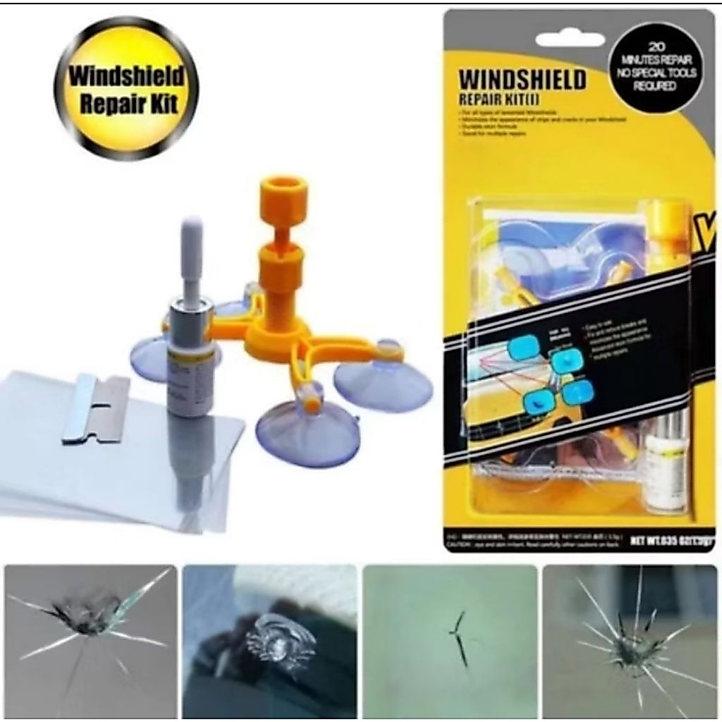 LEM KACA MOBIL RETAK WINSHIELD KIT GLASS NANO REPAIR