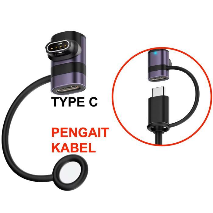 PROMO Kabel Charger Garmin 1 Meter Watch Charger USB-C Charging Cable for Garmin Watch Fenix 7 7S 7X
