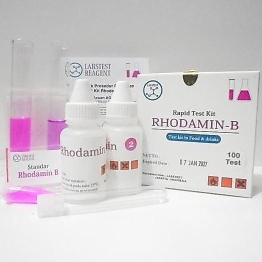 SMart Test Kit Rhodamin B 100 test, Rapid Test Rhodamine B / Testkit Pewarna Premium