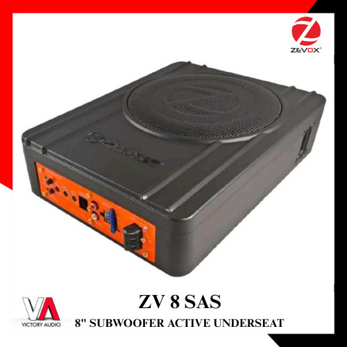 Subwoofer Aktif Kolong Jok Mobil ZEVOX ZV 8 SAS Sub Bass + Built in Power Amplifier + Built in Porte