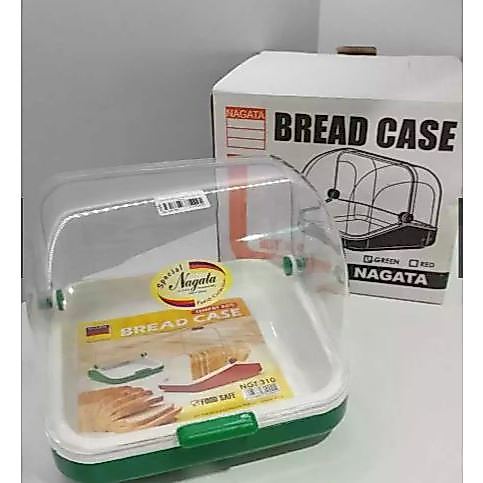 Tempat Roti / Bread Case Nagata 310 100% ORI Estetik , Rak kosmetik Cantik Tebal terlihat Mewah