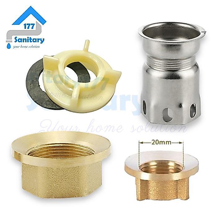 Drat Kunci bawah Kran WASTAFEL dapur sink panas dingin -Sambungan naple ring 32mm 20mm 1/2 inci 1
